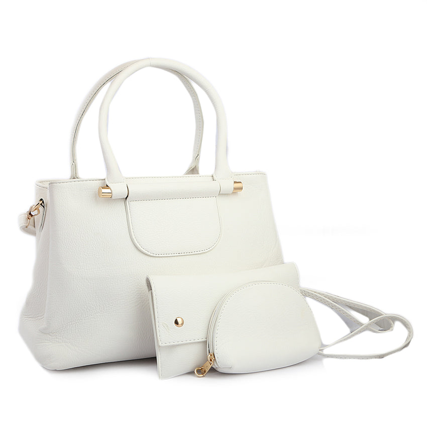 Women's Handbag 3 Piece - White, Women, Bags, Chase Value, Chase Value