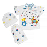 Newborn Unisex Suits 3Pcs - Blue, Kids, NB Boys Sets And Suits, Chase Value, Chase Value