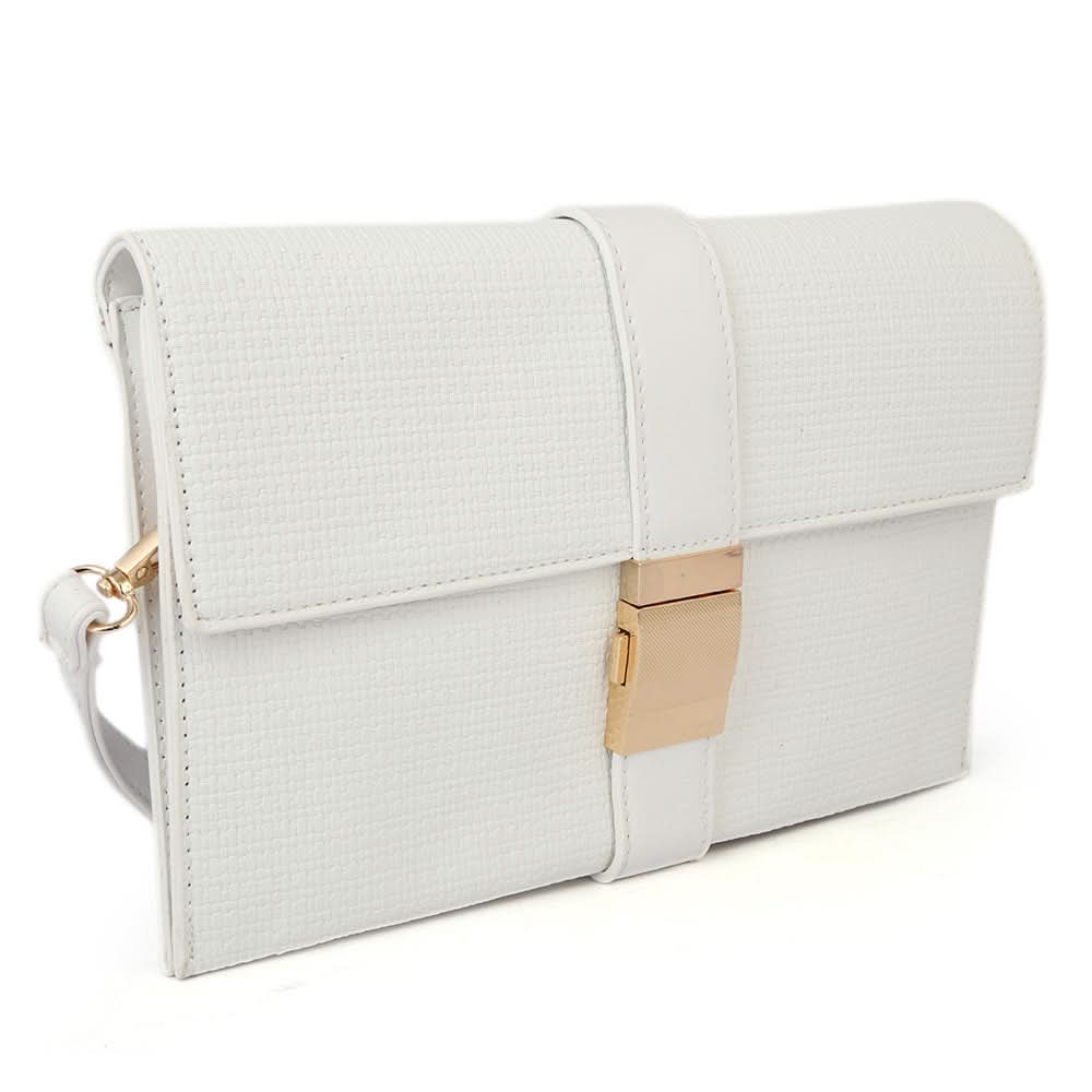 Women's Clutch H076 - White, Women, Clutches, Chase Value, Chase Value