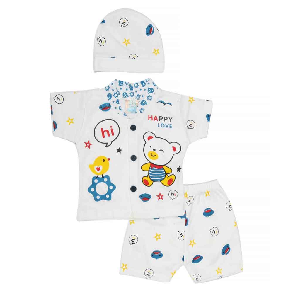 Newborn Unisex Suits 3Pcs - Blue, Kids, NB Boys Sets And Suits, Chase Value, Chase Value