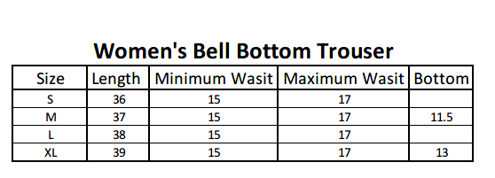 Women's Bell Bottom Trouser - White, Women, Pants & Tights, Chase Value, Chase Value