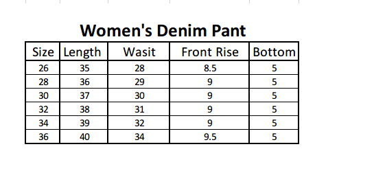 Women's Pearls Denim Pant - Mid Blue, Women, Pants & Tights, Chase Value, Chase Value