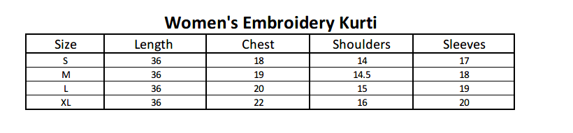 Women's Embroidery Kurti - Skin, Women, Ready Kurtis, Chase Value, Chase Value