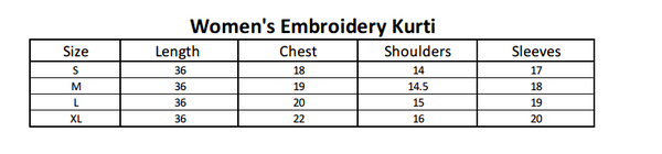 Women's Embroidery Kurti - Skin, Women, Ready Kurtis, Chase Value, Chase Value