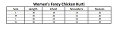 Women's Fancy Chicken Kurti - Red, Women, Ready Kurtis, Chase Value, Chase Value