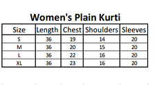 Women's Cotton Plain Kurti - Green, Women, Ready Kurtis, Chase Value, Chase Value