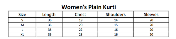 Women's Plain Kurti - Red, Women, Ready Kurtis, Chase Value, Chase Value