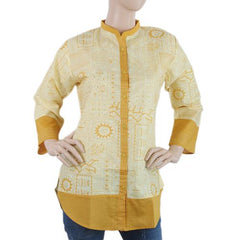 Women's Printed Casual Shirt - Yellow, Women, T-Shirts And Tops, Chase Value, Chase Value