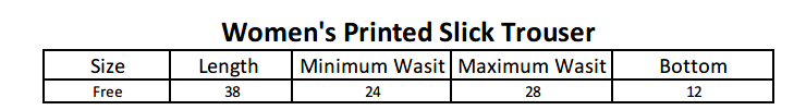 Women's Printed Trouser - Black, Women, Pants & Tights, Chase Value, Chase Value