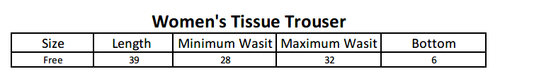 Women's Side Tissue Trouser - White, Women, Pants & Tights, Chase Value, Chase Value