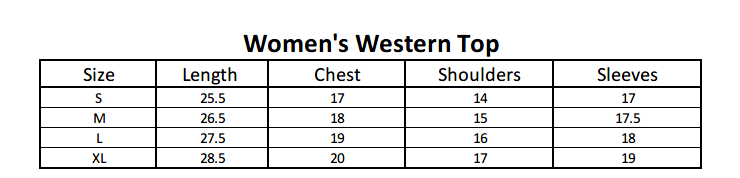 Women's Full Sleeves Western Top - Black, Women, T-Shirts And Tops, Chase Value, Chase Value