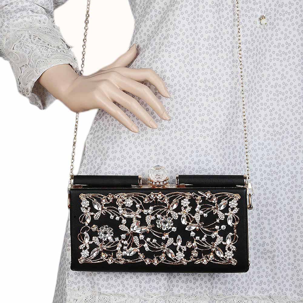 Women's Bridal Clutch - Black, Women, Clutches, Chase Value, Chase Value