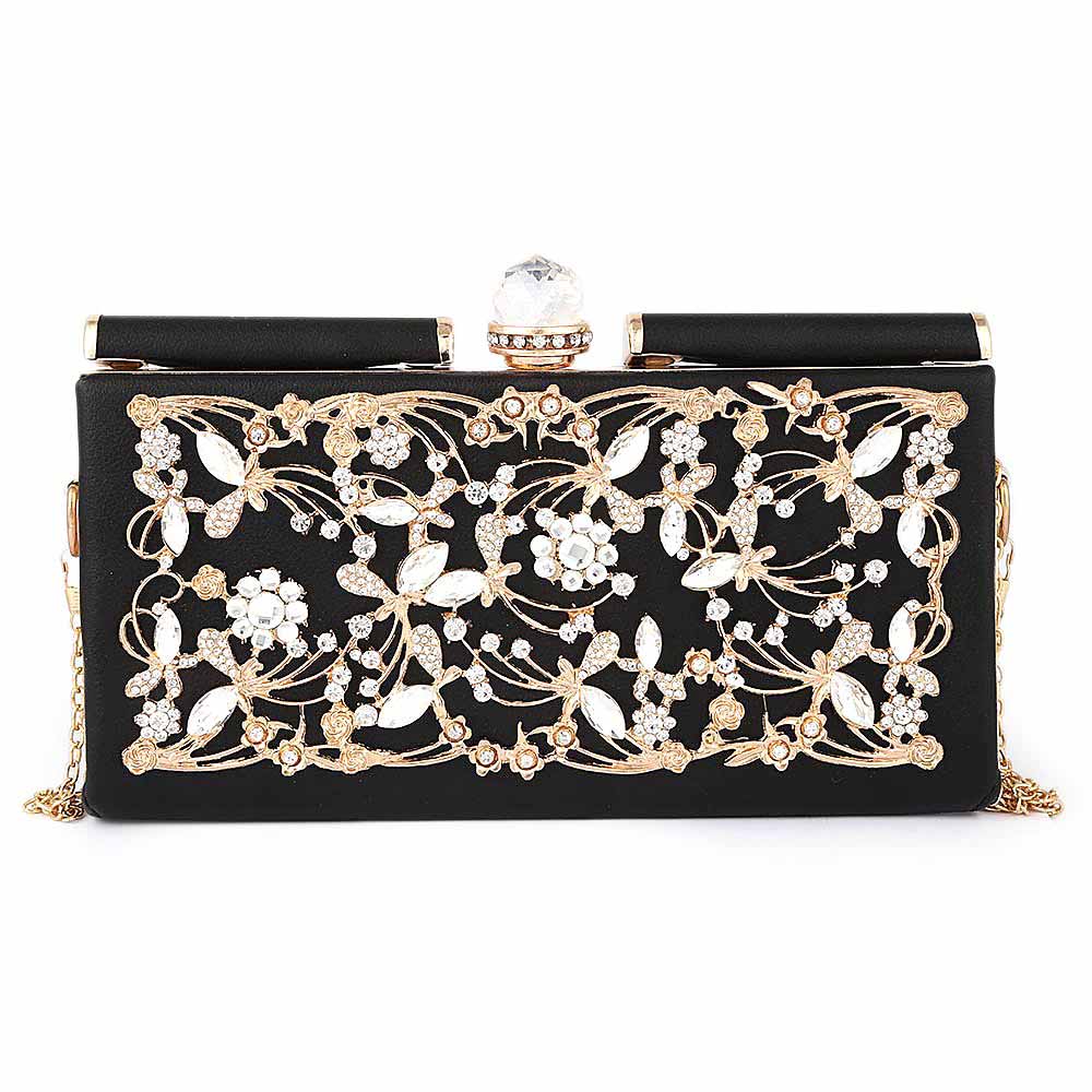 Women's Bridal Clutch - Black, Women, Clutches, Chase Value, Chase Value