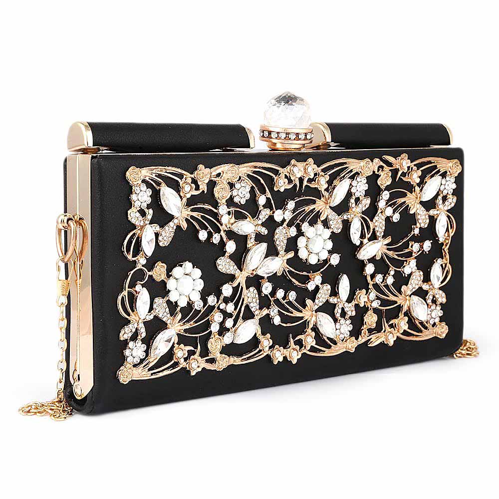 Women's Bridal Clutch - Black, Women, Clutches, Chase Value, Chase Value