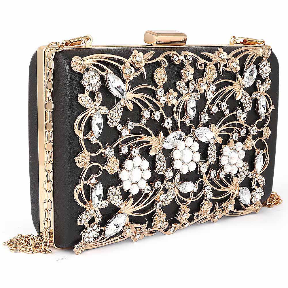 Women's Bridal Clutch - Black, Women, Clutches, Chase Value, Chase Value