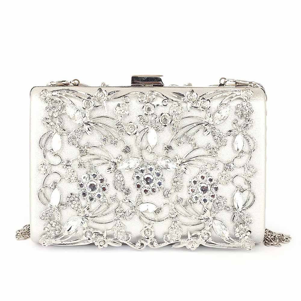 Women's Bridal Clutch - Silver, Women, Clutches, Chase Value, Chase Value