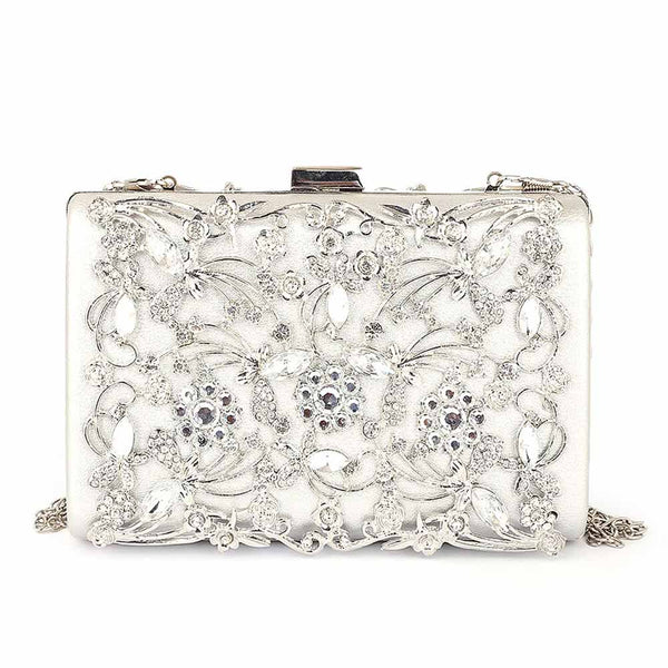 Women's Bridal Clutch - Silver, Women, Clutches, Chase Value, Chase Value