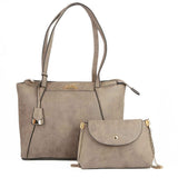 Women's Handbag 2 Pcs (Y-0136) - Coffee, Women, Bags, Chase Value, Chase Value