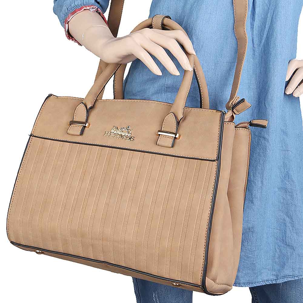Women's Handbag 2 Pcs (Y-0141) - Taupe, Women, Bags, Chase Value, Chase Value