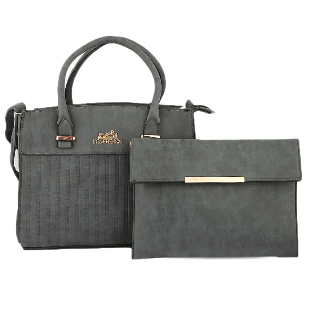 Women's Handbag 2 Pcs (Y-0141) - Blue, Women, Bags, Chase Value, Chase Value