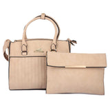 Women's Handbag 2 Pcs (Y-0141) - Beige, Women, Bags, Chase Value, Chase Value