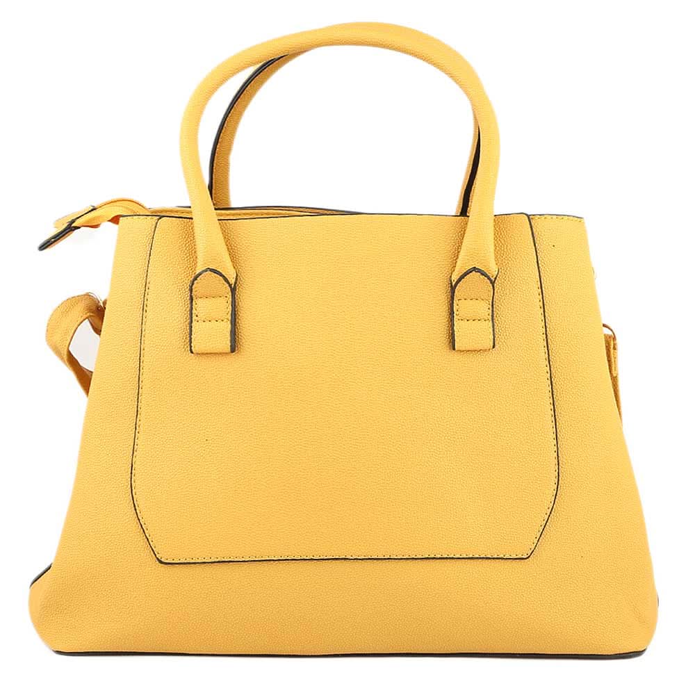 Women's Handbag 2 Pcs (0156) - Yellow, Women, Bags, Chase Value, Chase Value