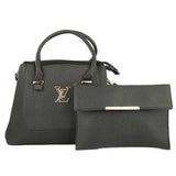 Women's Handbag 2 Pcs (0156) - Black, Women, Bags, Chase Value, Chase Value