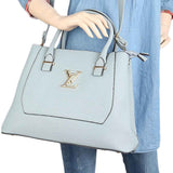 Women's Handbag 2 Pcs (0156) - Light Blue, Women, Bags, Chase Value, Chase Value