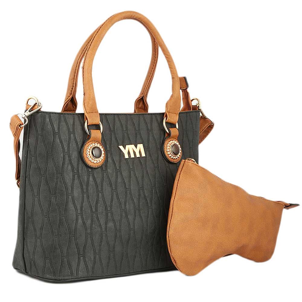 Women's Handbag 2 Pcs (Y-0166-1) - Black, Women, Bags, Chase Value, Chase Value