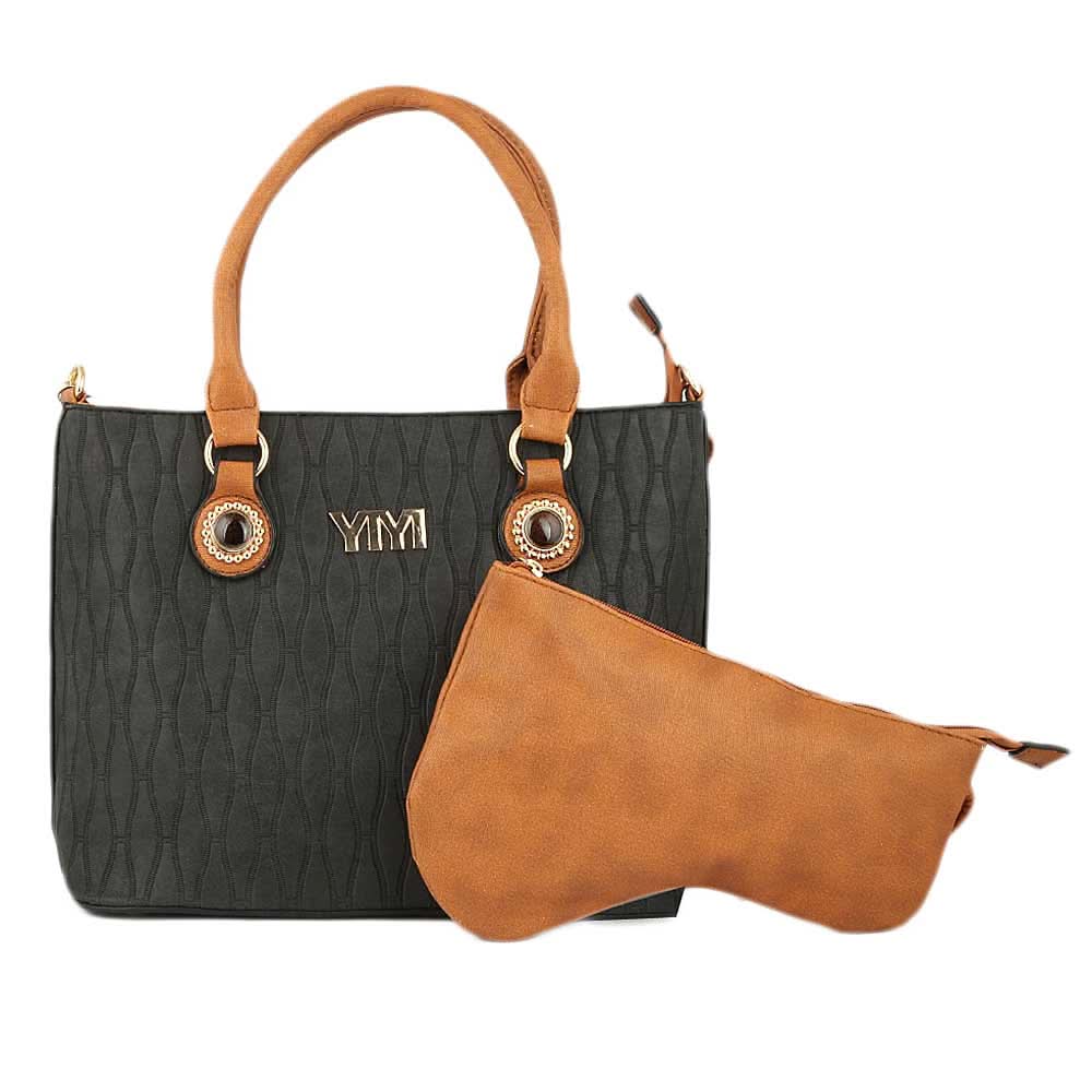 Women's Handbag 2 Pcs (Y-0166-1) - Black, Women, Bags, Chase Value, Chase Value
