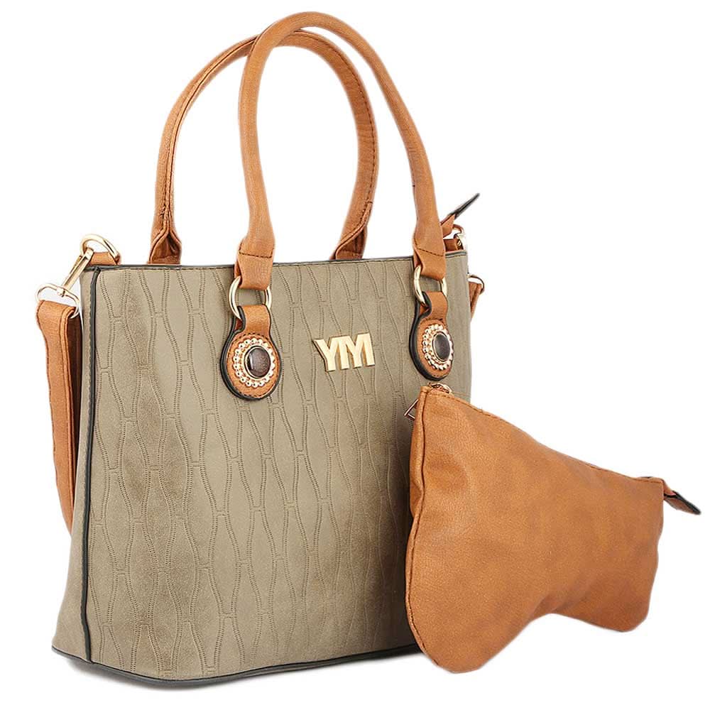 Women's Handbag 2 Pcs (Y-0166-1) - Olive, Women, Bags, Chase Value, Chase Value