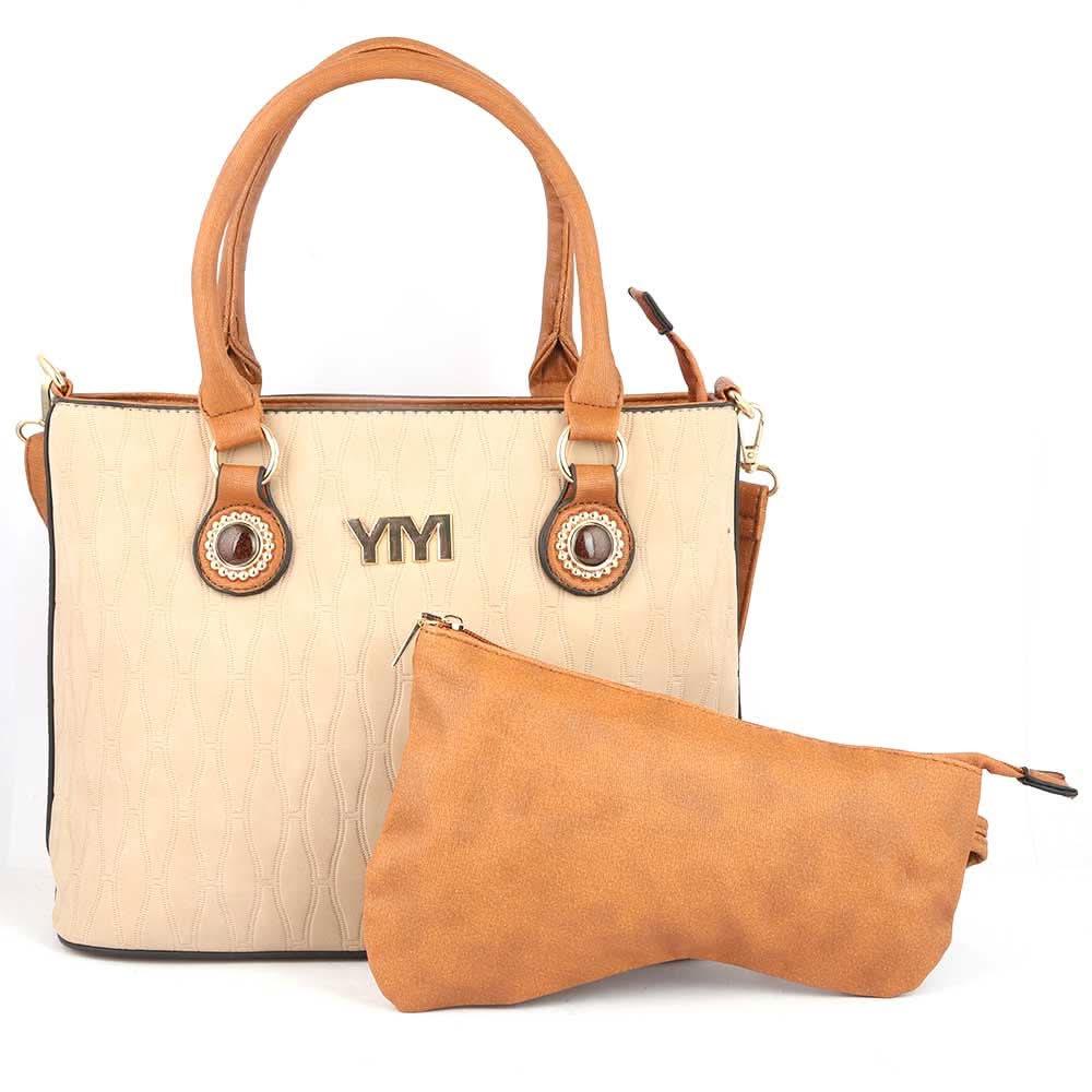 Women's Handbag 2 Pcs (Y-0166-1) - Apricot, Women, Bags, Chase Value, Chase Value