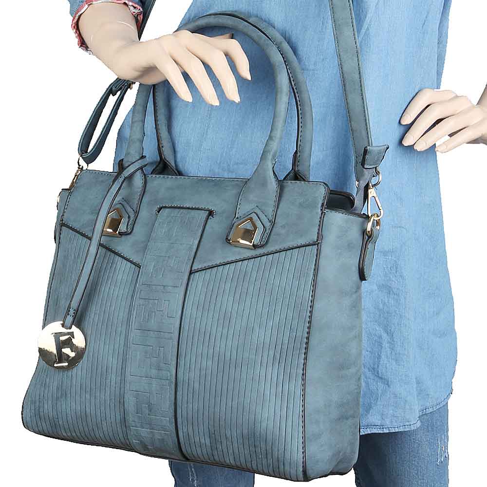 Women's Handbag 2 Pcs (Y-0169) - Blue, Women, Bags, Chase Value, Chase Value