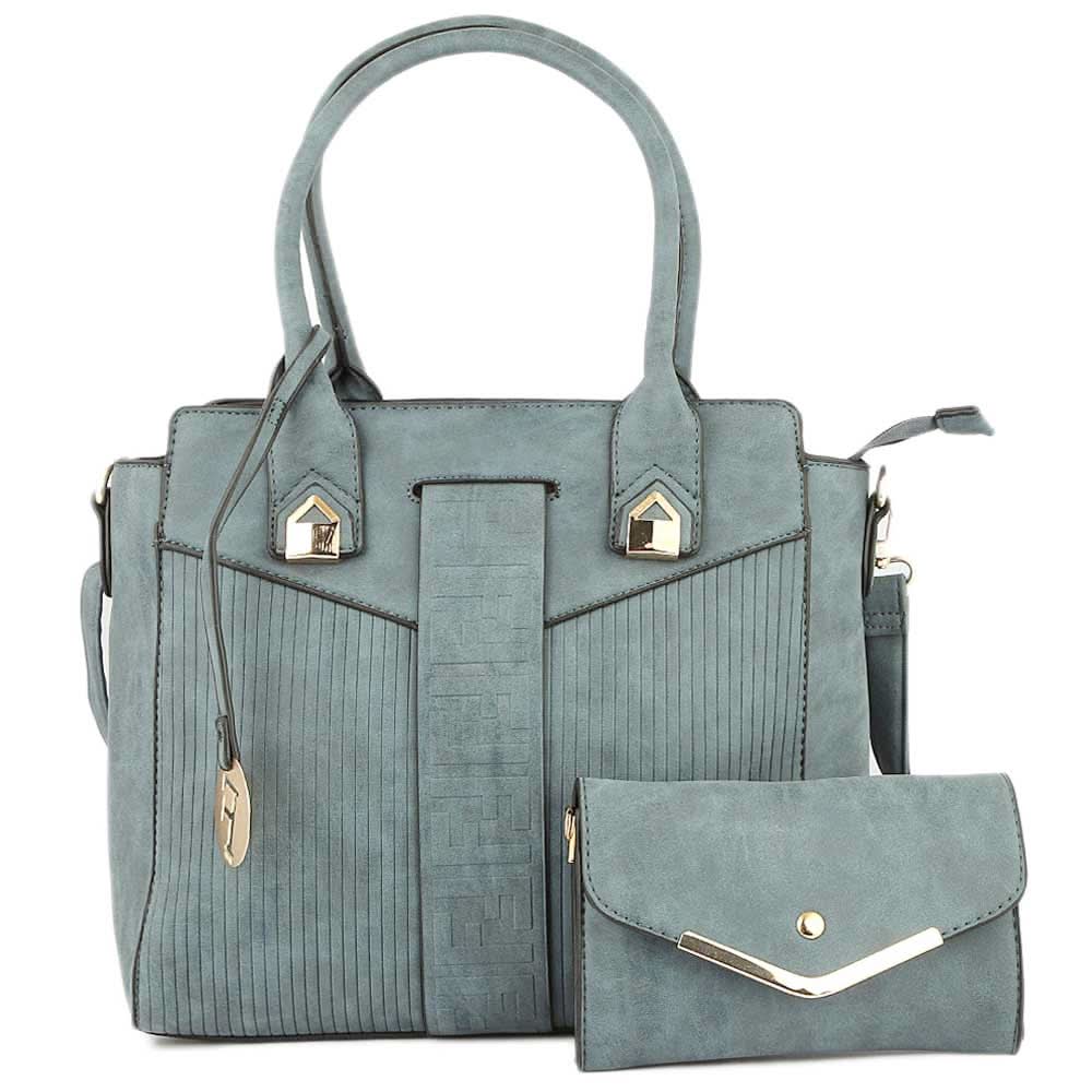 Women's Handbag 2 Pcs (Y-0169) - Blue, Women, Bags, Chase Value, Chase Value