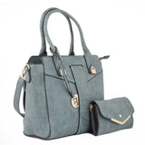Women's Handbag 2 Pcs (Y-0169) - Blue, Women, Bags, Chase Value, Chase Value