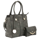 Women's Handbag 2 Pcs (Y-0169) - Black, Women, Bags, Chase Value, Chase Value