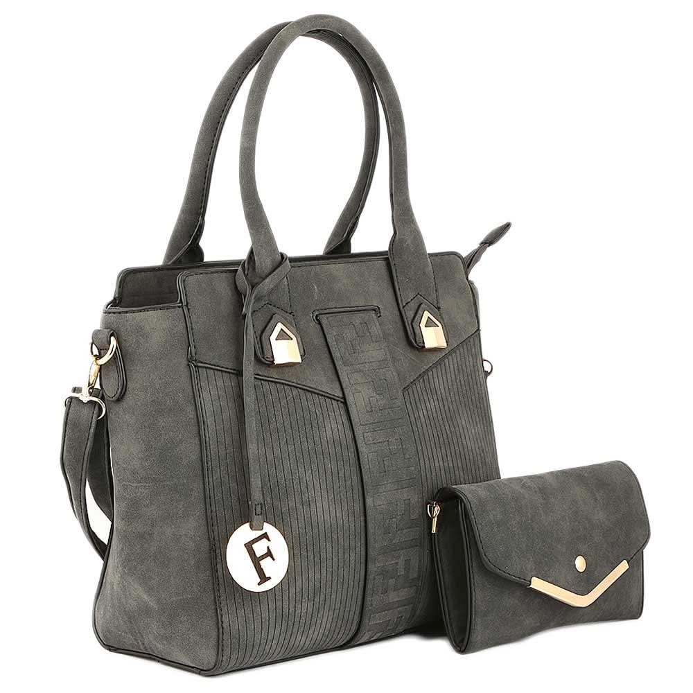 Women's Handbag 2 Pcs (Y-0169) - Black, Women, Bags, Chase Value, Chase Value