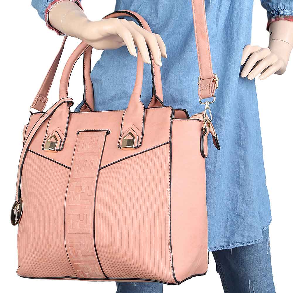 Women's Handbag 2 Pcs (Y-0169) - Pink, Women, Bags, Chase Value, Chase Value