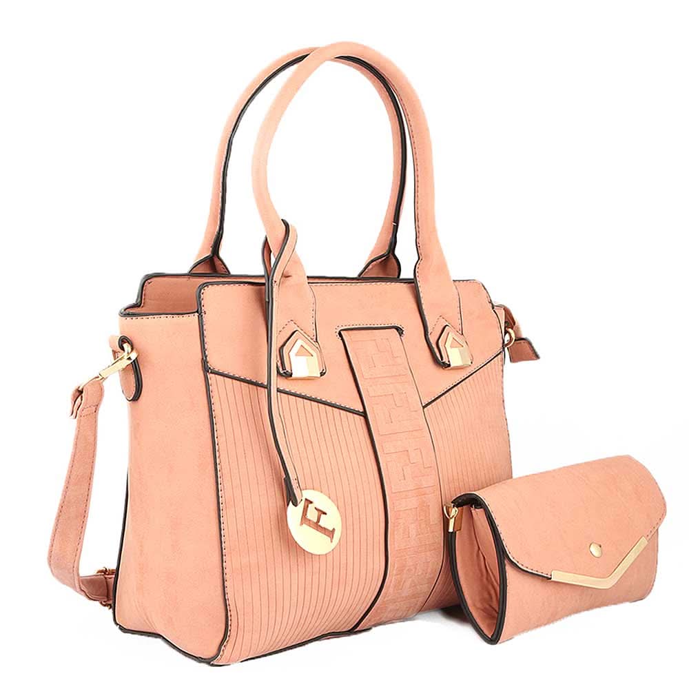 Women's Handbag 2 Pcs (Y-0169) - Pink, Women, Bags, Chase Value, Chase Value