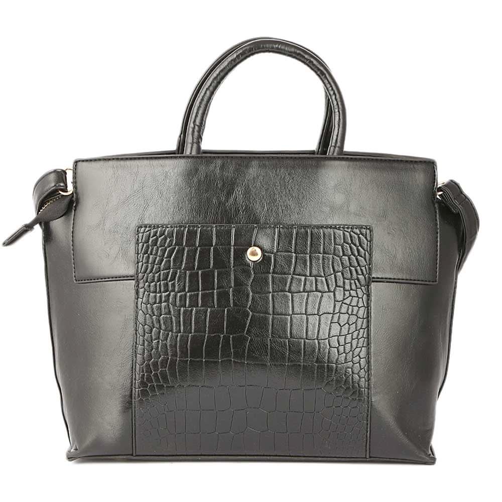 Women's Handbag 2 Pcs (Y-0172) - Black, Women, Bags, Chase Value, Chase Value