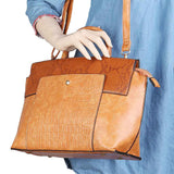 Women's Handbag 2 Pcs (Y-0172) - Orange, Women, Bags, Chase Value, Chase Value