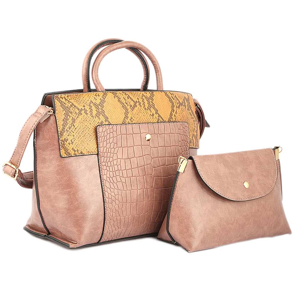 Women's Handbag 2 Pcs (Y-0172) - Champagne, Women, Bags, Chase Value, Chase Value