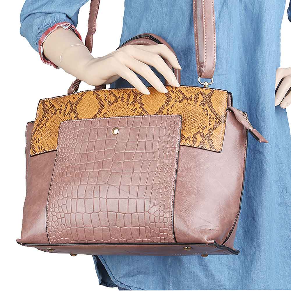 Women's Handbag 2 Pcs (Y-0172) - Champagne, Women, Bags, Chase Value, Chase Value