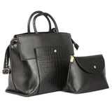 Women's Handbag 2 Pcs (Y-0172) - Black, Women, Bags, Chase Value, Chase Value