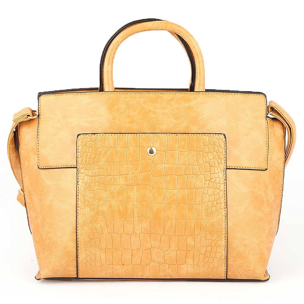 Women's Handbag 2 Pcs (Y-0172) - Yellow, Women, Bags, Chase Value, Chase Value