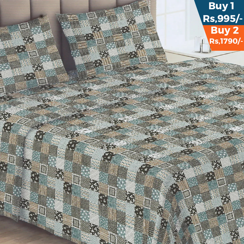 Double Bed Sheet - Y-59, Double Size Bed Sheet, Chase Value, Chase Value
