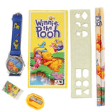 Kids Stationery 7 Pcs Set - Yellow, Kids, Pencil Boxes And Stationery Sets, Chase Value, Chase Value