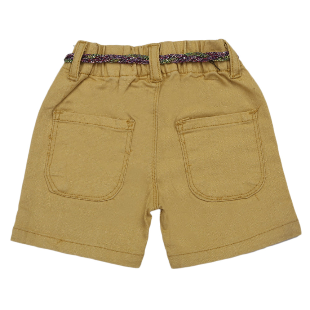 Girls Cotton Short - Yellow, Girls Shorts Skirts, Chase Value, Chase Value