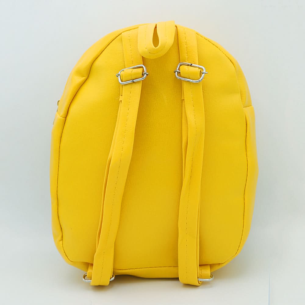 Girls Backpack 7572A - Yellow, Kids, School And Laptop Bags, Chase Value, Chase Value