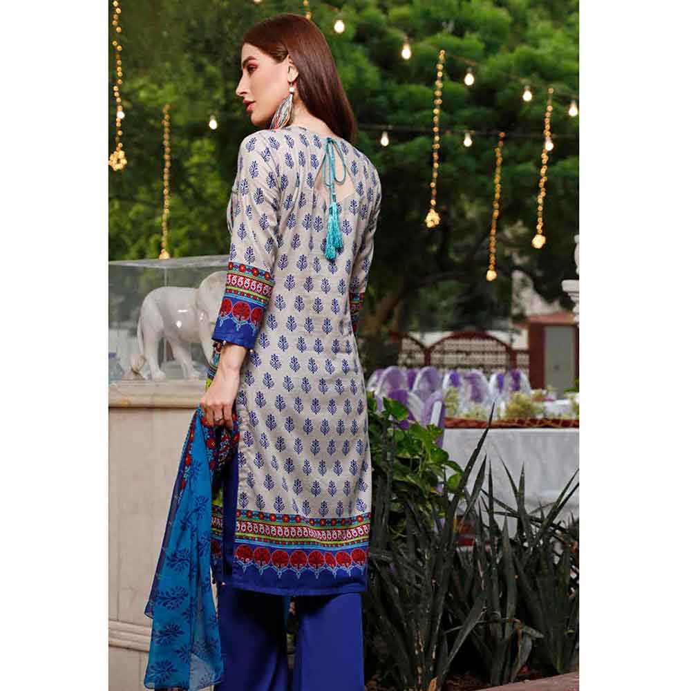 Zobia Noor Embroidered Lawn 3 Piece Un-Stitched Suit - ZN-01A, Women, 3Pcs Shalwar Suit, Salam's Textiles, Chase Value